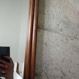 Beveled mirror in solid wood