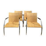 Beech armchairs