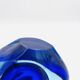 Large Murano Vase Flavio Poli Sommerso Blue Cobalt Turquoise 31.5cm