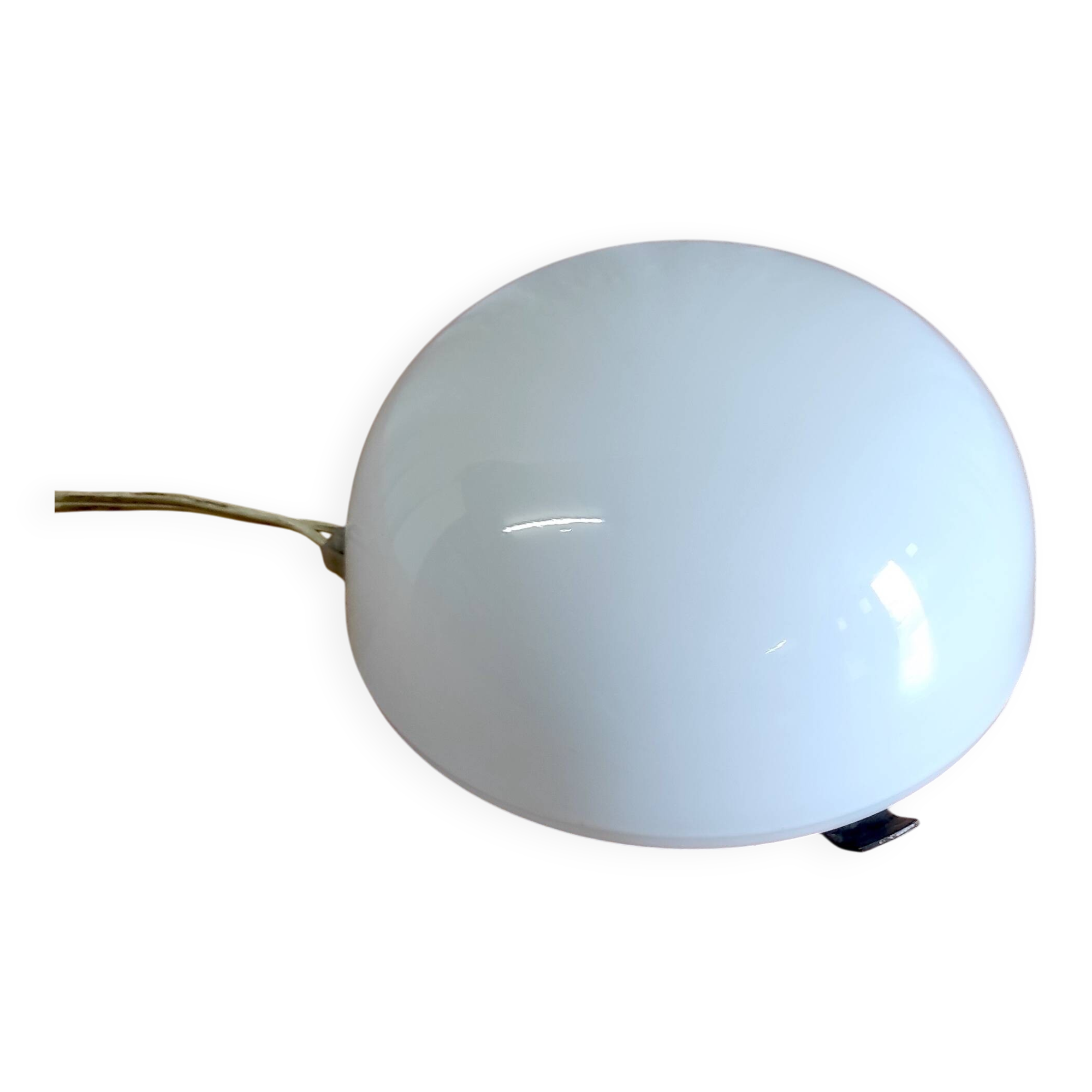 Opaline globe ceiling or wall light, diameter 15 cm - mid-20th century