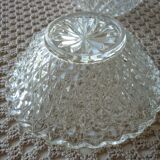 Lot de 5 coupelles en verre moulé