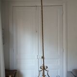 Wrought iron lamppost gilded