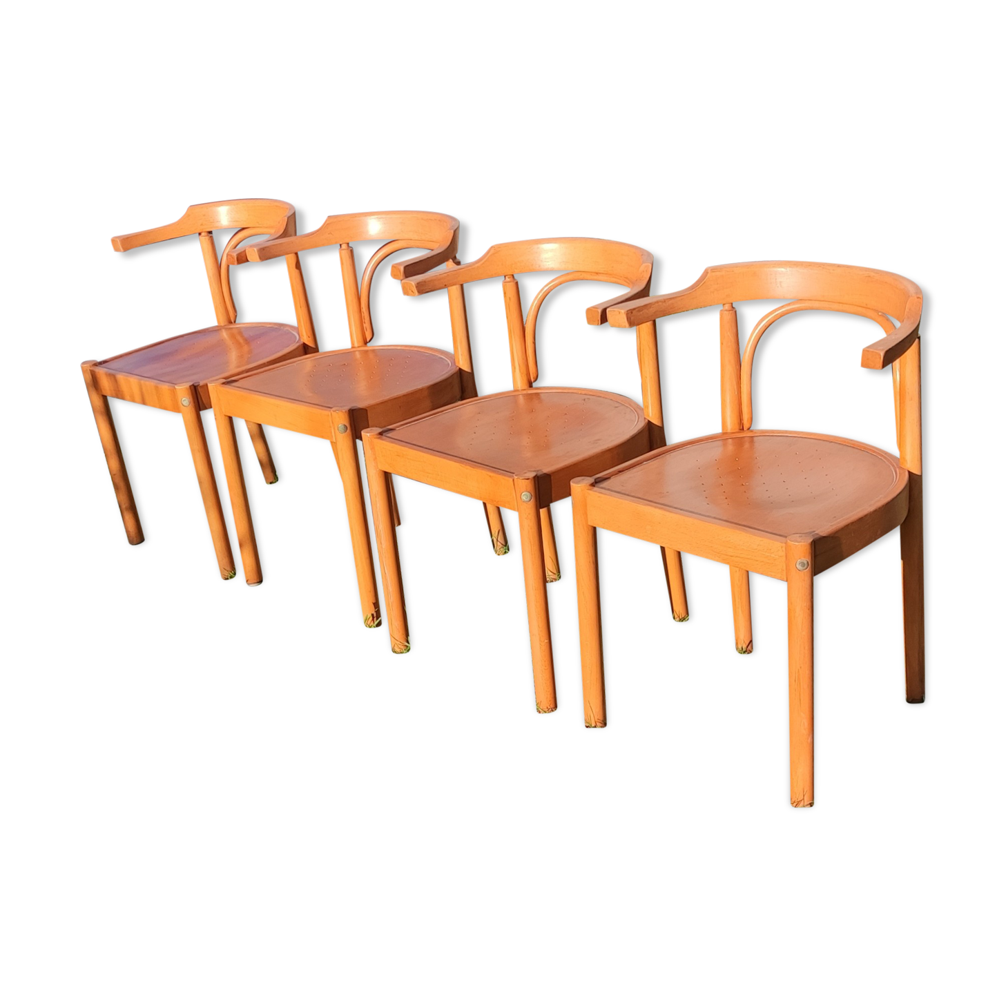 Series of 4 Baumann armchairs