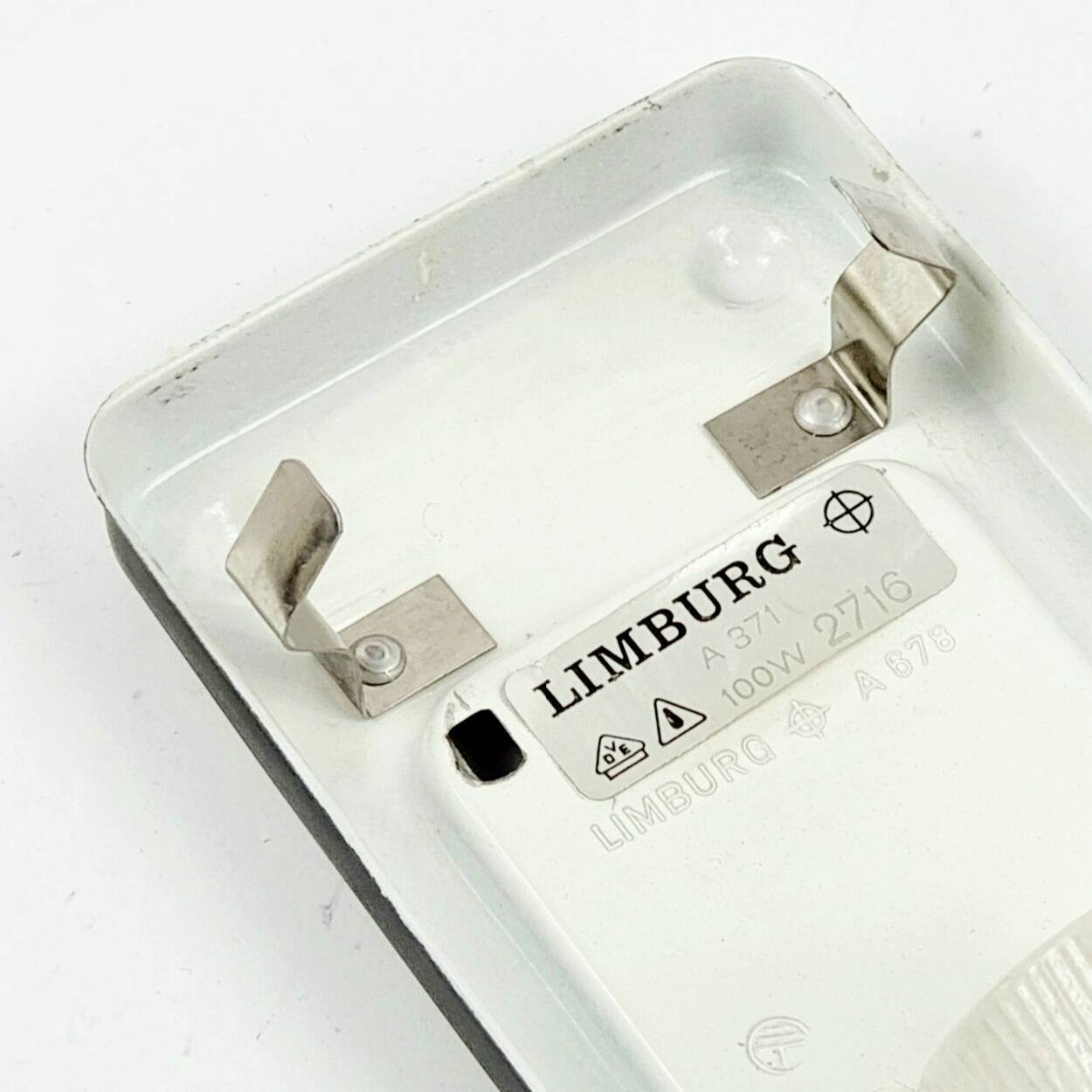 Mid-Century Glass Wall Light from Limburg, Germany, 1960s/1970s