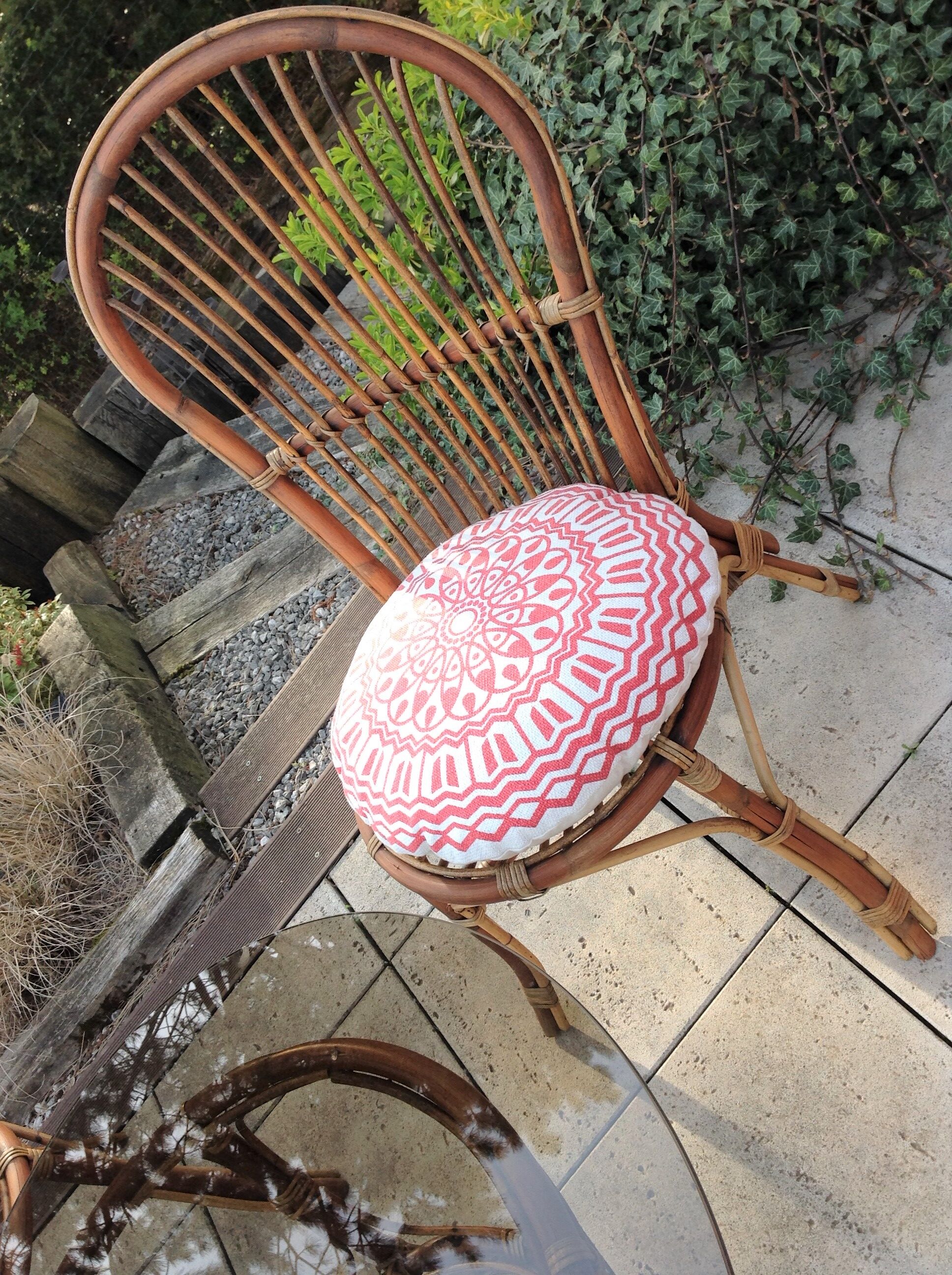 Rattan garden furniture / vintage 60s-70s