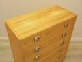 Danish pine veneer chest of drawers with six drawers, 1970s