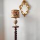 Pair of turned wooden pedestals