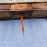 Old farmhouse table 248 cm and its two benches