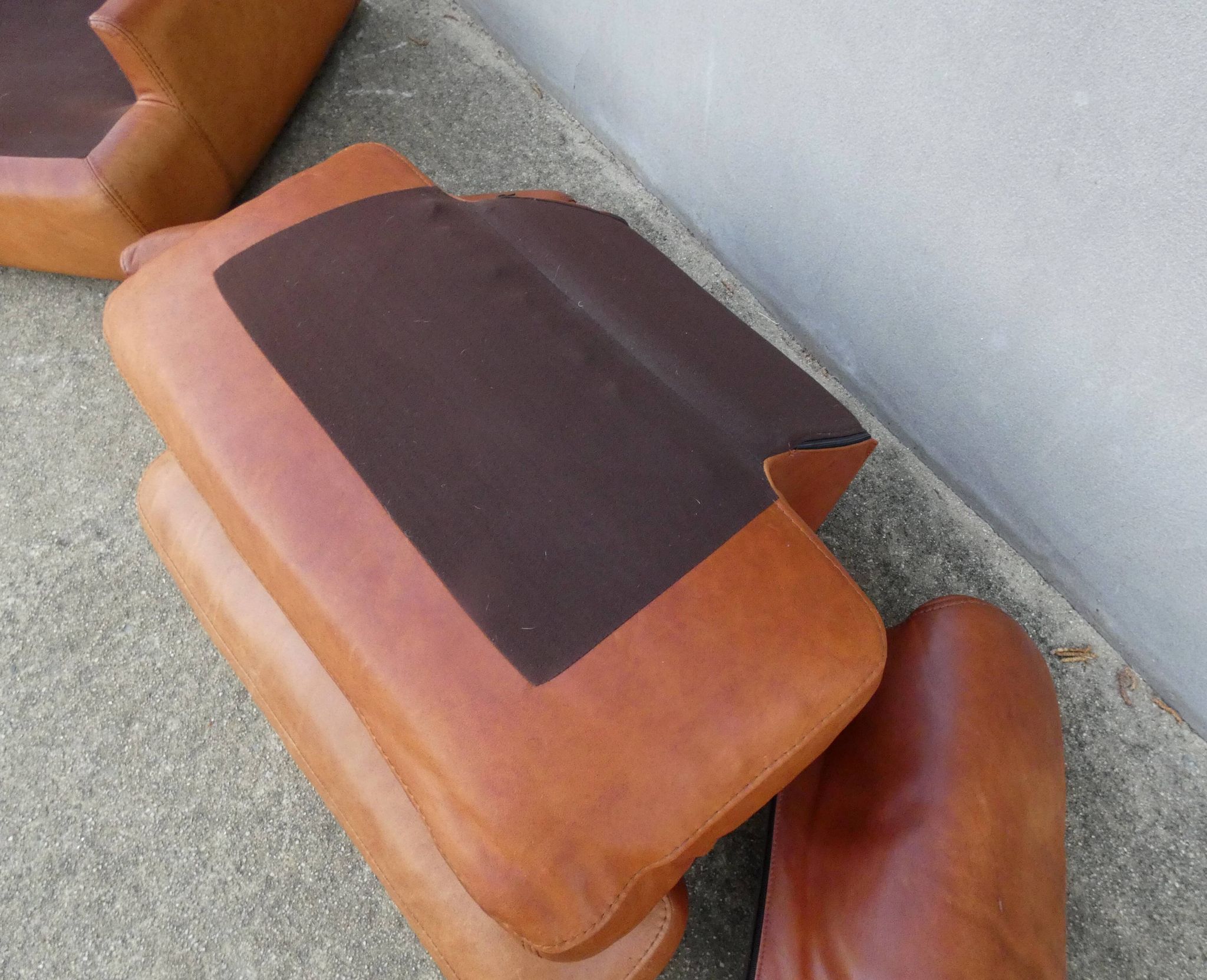 Fauteuil cuir DUVIVIER vintage loft