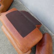 Fauteuil cuir DUVIVIER vintage loft