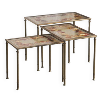 Set nesting tables in style of Alinckx, 1960s