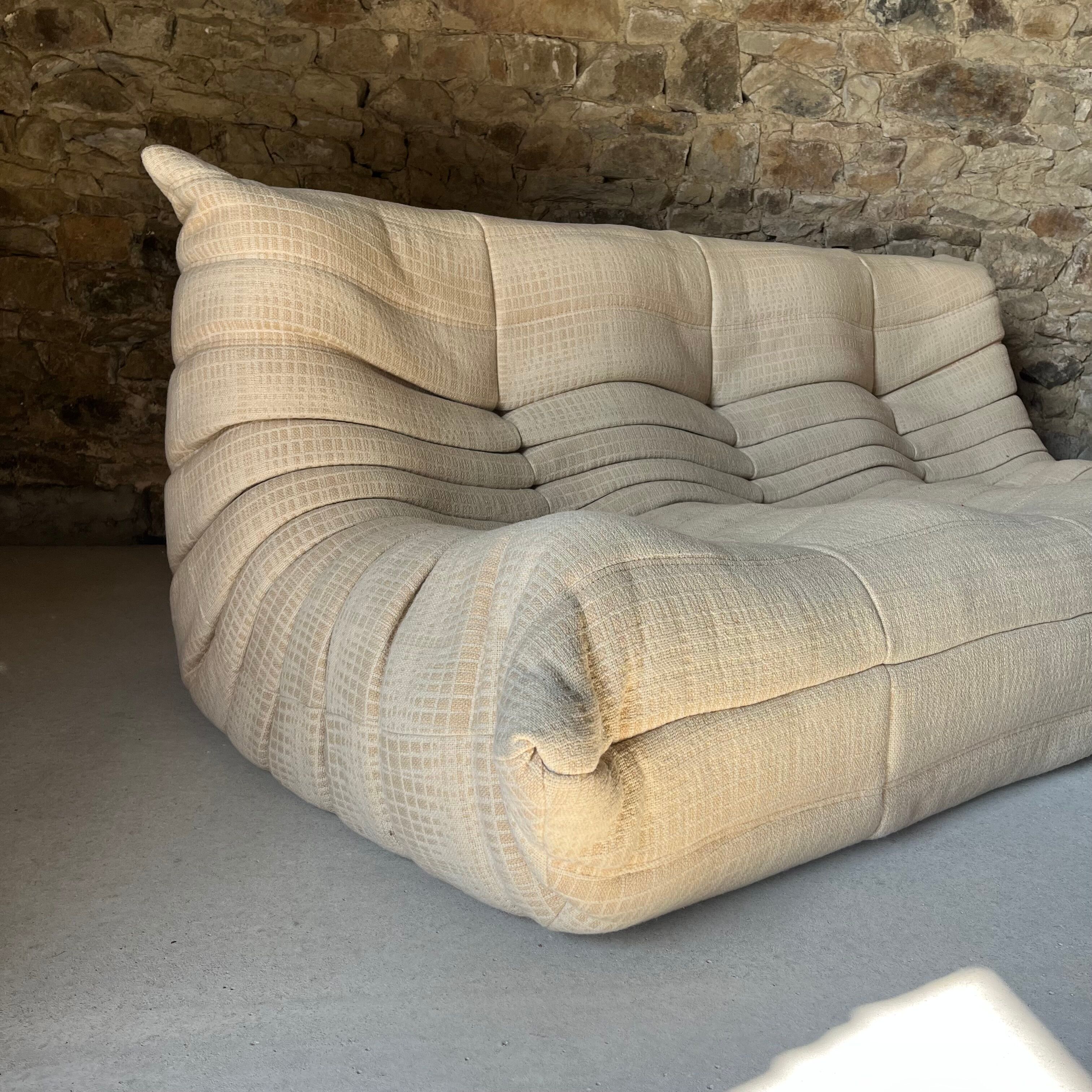 Togo sofa 3 places by Michel Ducaroy for Ligne Roset 1970s