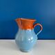blue glazed ceramic carafe / blue glazed ceramic vase
