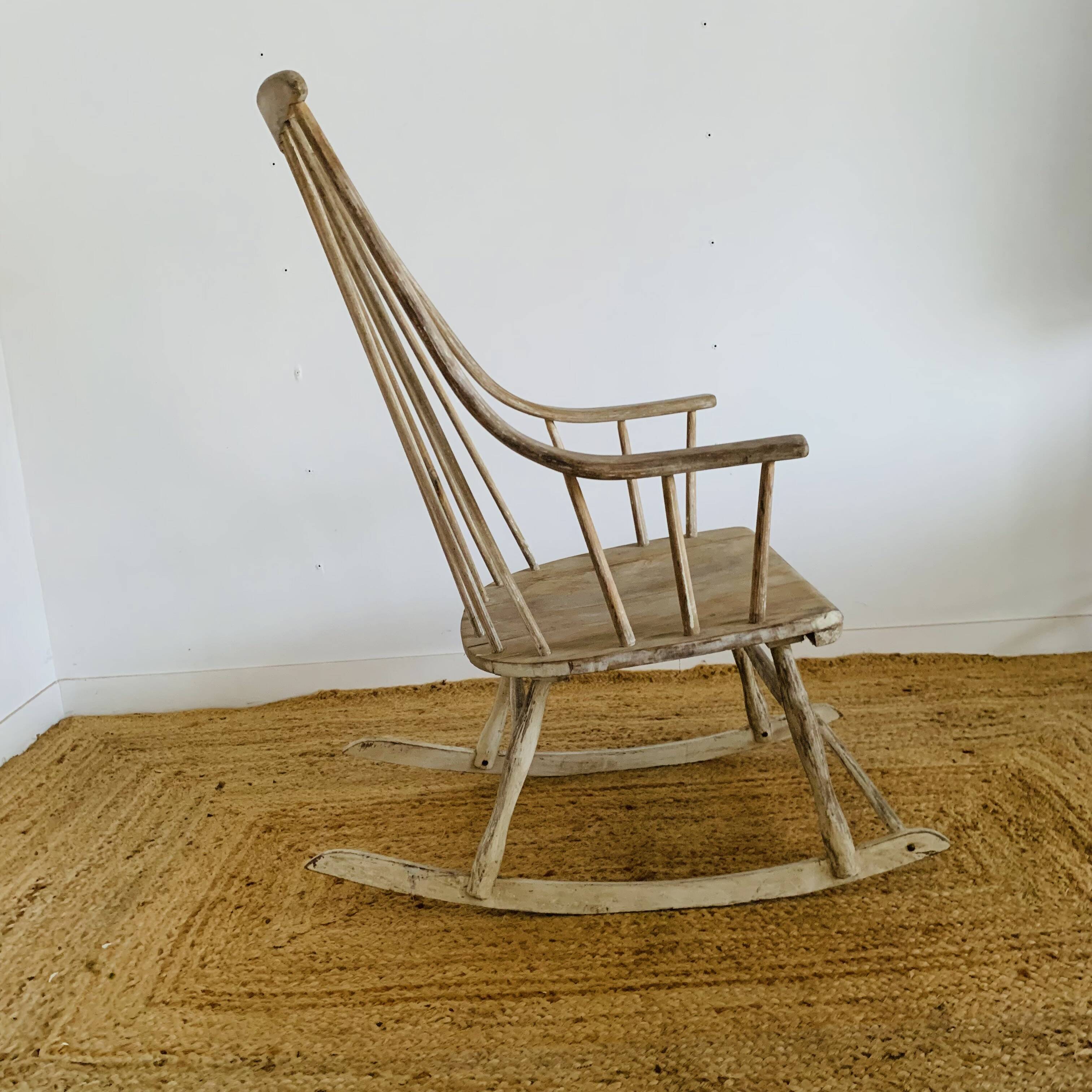 Pair of vintage rocking chairs by Lena Larsson