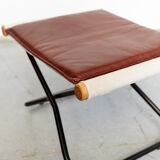 Takeshi Nii folding chair and ottoman "NychairX", 1970