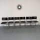 Set of 6 stackable chairs designed by Gustav Hassenpflug, Bauhaus, 1940s.