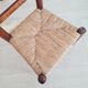Mini wooden and straw chair - brutalist look