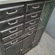 Dentist furniture 9 drawers and 3 doors patina graphoite on white marble
