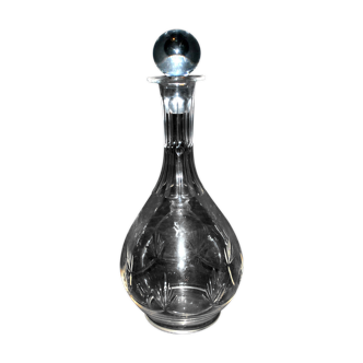 Carafe à vin vintage en cristal taillé 24.5 cm