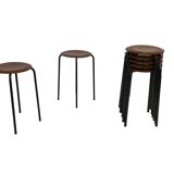 Set of 4 Vintage stools - work stool - Eromes Marko - 60s minimalist design