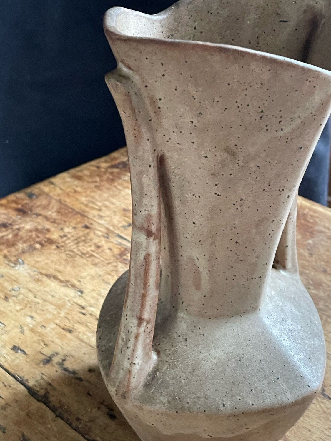 Vintage Vallauris 2-handled vase