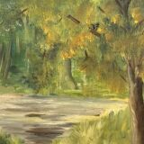 Oil on canvas signed by the artist M. Cornu