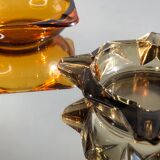 Smoked star ashtray Luminarc by J.G During 1970