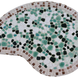 Kidney-shaped mosaic plant table