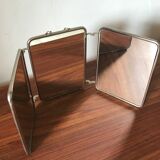 Vintage barber's triptych mirror