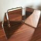 Miroir triptyque de barbier vintage