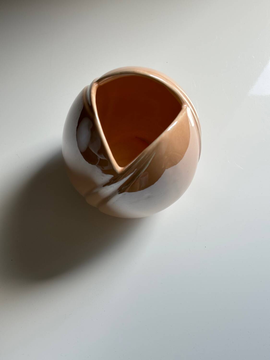 Vase vintage irisé