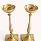 Scandinavian Modern Brass Candlesticks by Gunnar Ander for Ystad Metall