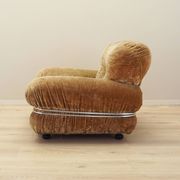 Velour armchair, Italian design, 1970s, production: Italy