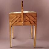 Old large wooden worker - Torck sewing box
