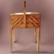 Old large wooden worker - Torck sewing box