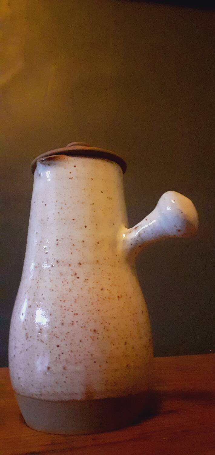 Ceramic jug from the 60s Roger Jacques (1920-2001) Puisaye stoneware