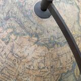 Old large terrestrial globe Lebègue Paris