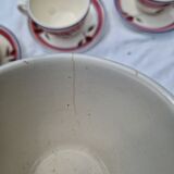 Set of 6 Antique Cups and Saucers