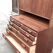 Double teak cabinet from the 1950s by Hans Wegner for RY Mobler, height 180 cm.