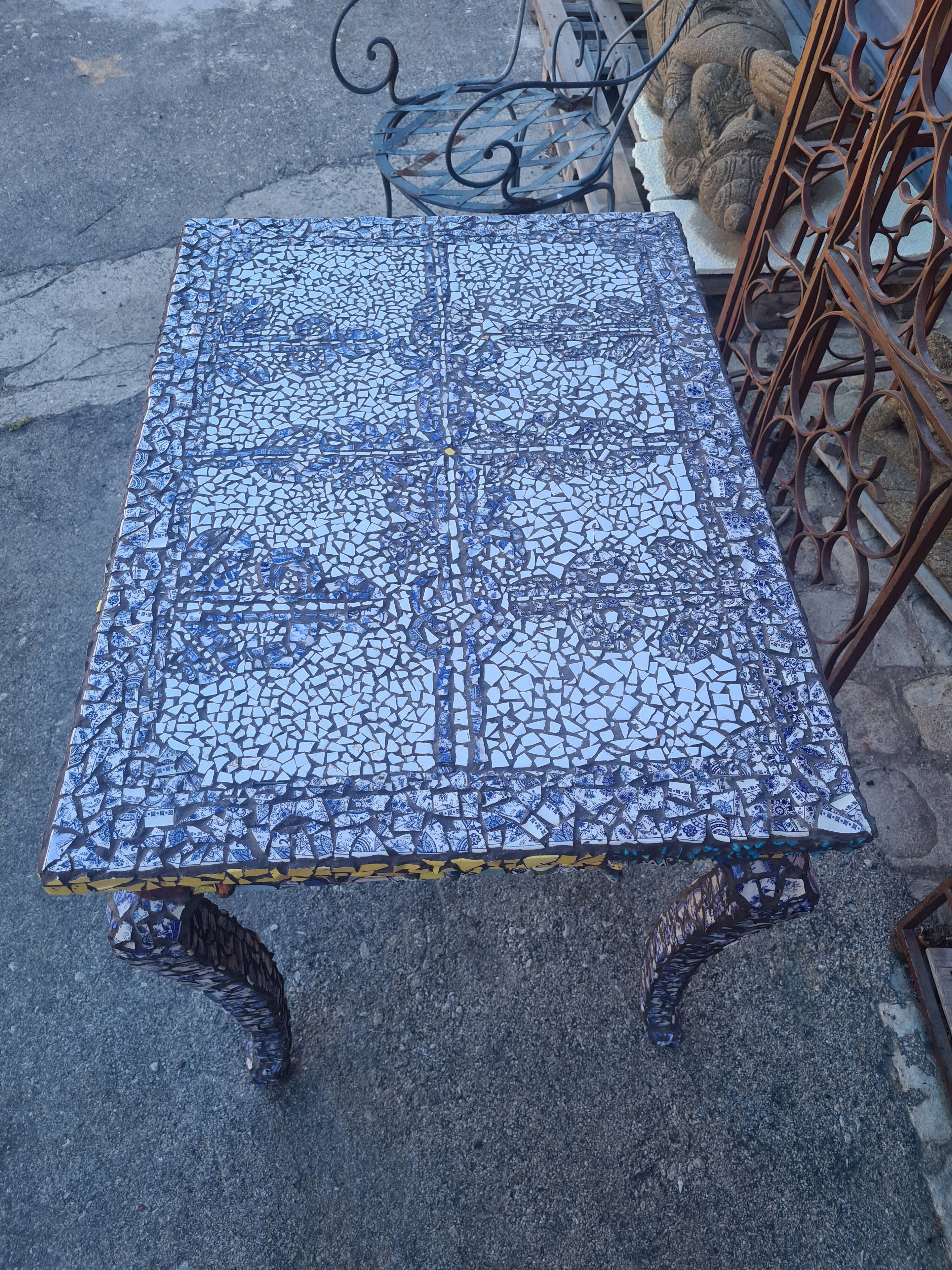 Picassiette mosaic table