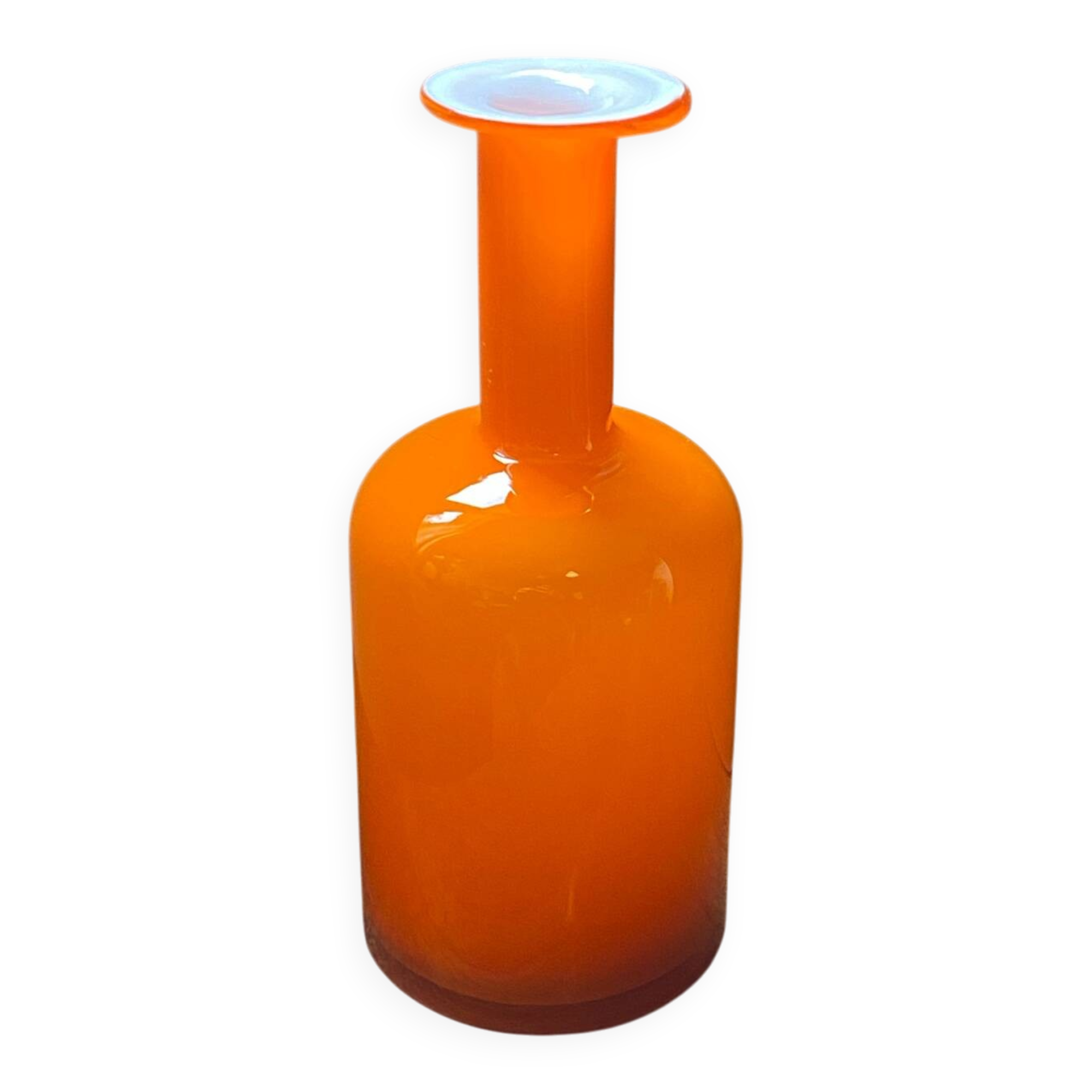 Glass vase, Otto Brauer for Holmegaard, 1960s