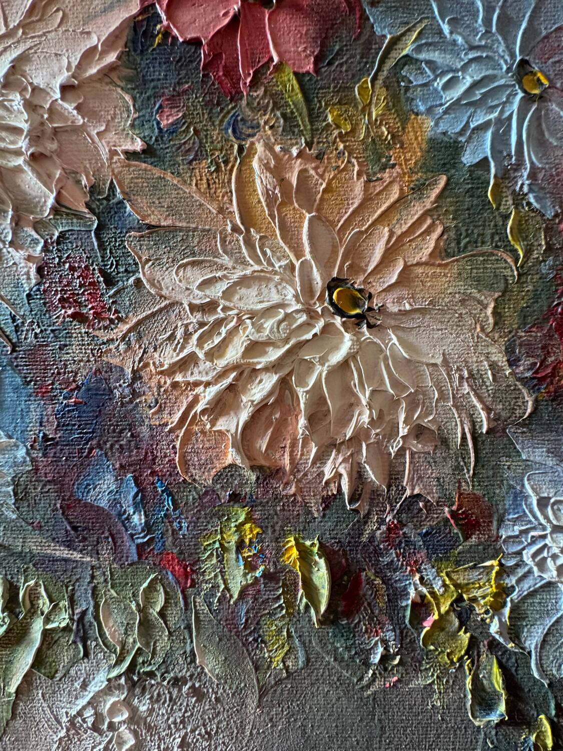 Still life with dahlias signed early 20th century