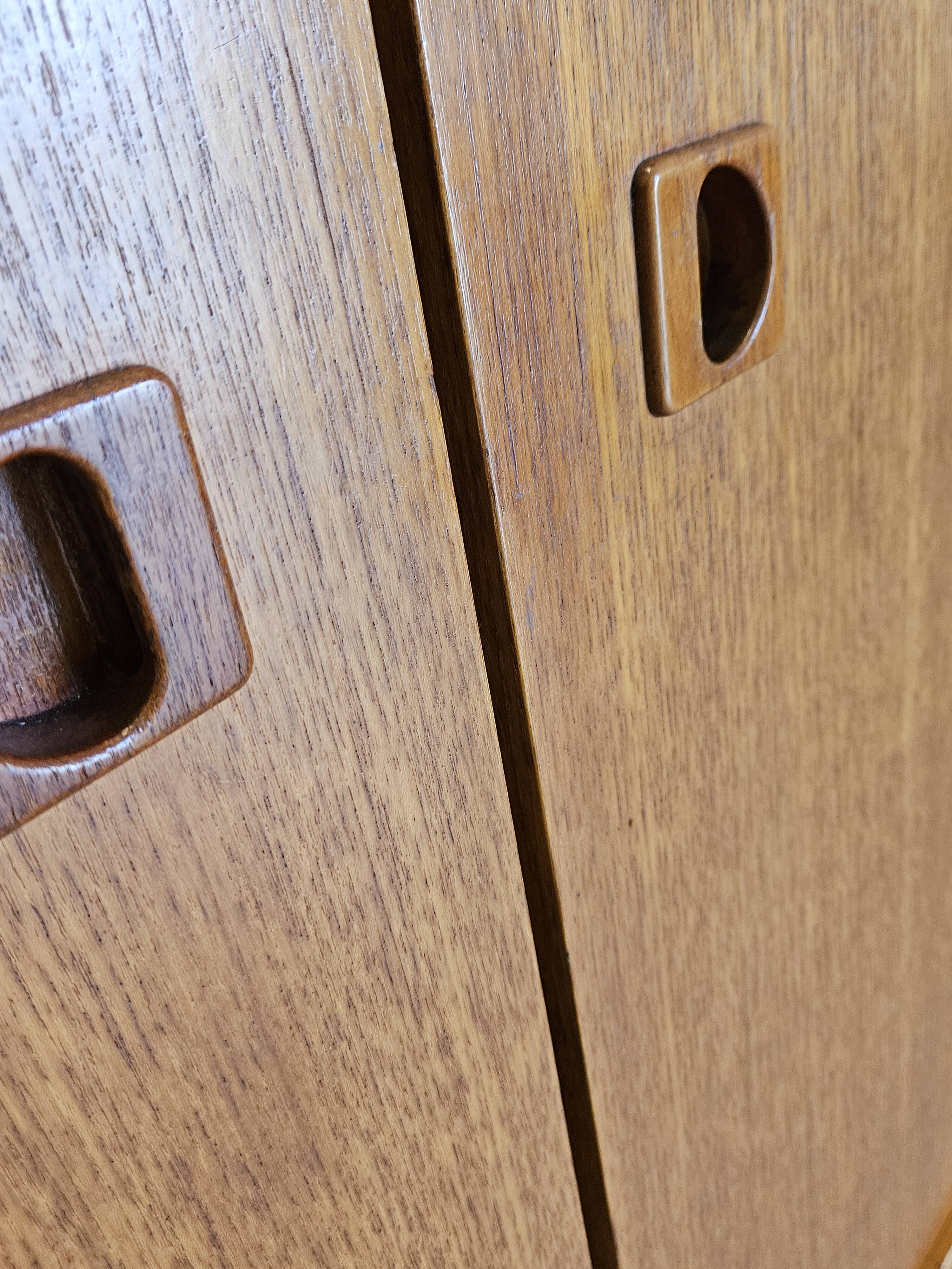 Wardrobe 1960 teak veneer brand MDK Scandinavian Danish
