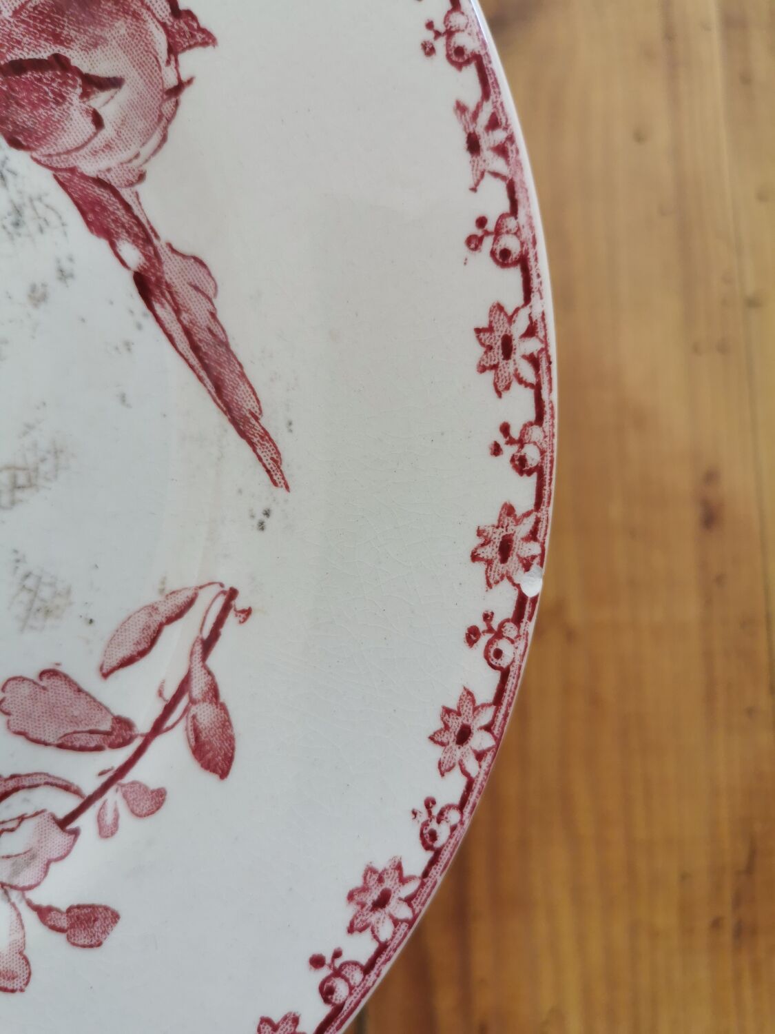 Assiettes anciennes Sarreguemines "Favori"