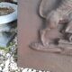 Plaque de cheminée en fonte décors aux lions