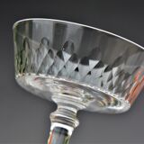 4 Baccarat crystal champagne glasses model Champigny Richelieu