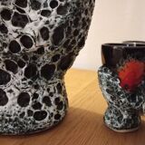 Fat lava ceramic liquor service by vallauris, france