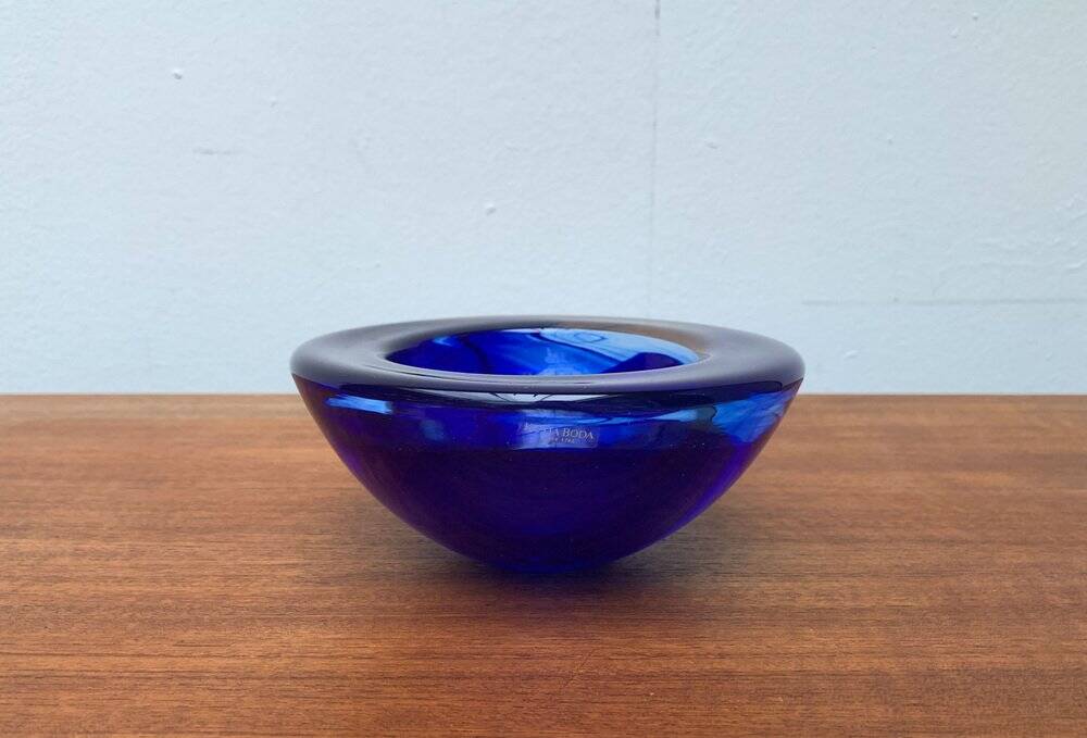 Vintage Swedish glass bowl by Kosta Boda