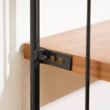 Etagère String années 60, étagères en noyer