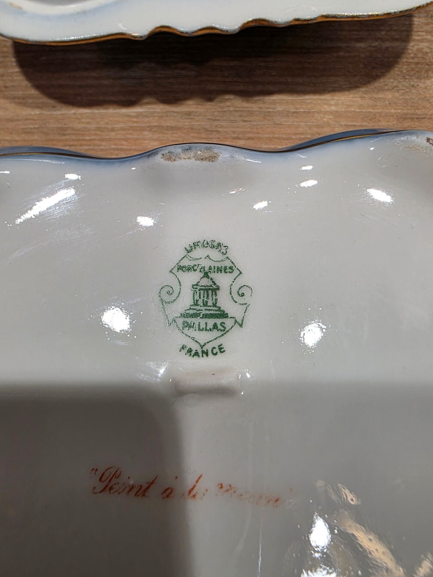 Jewellery box / Antique Limoges porcelain box "Pallas"